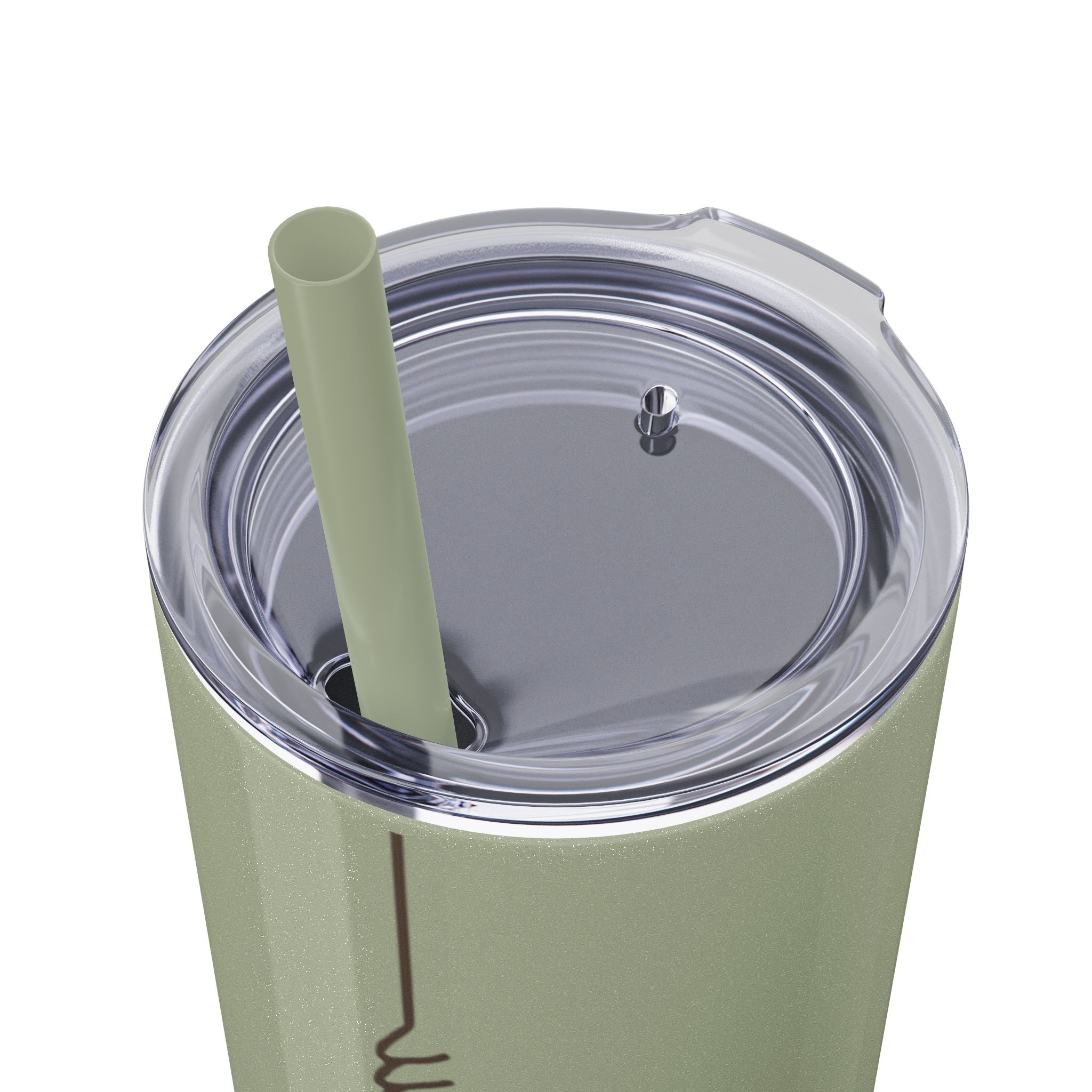 Boho Hippie Mugs for Free Spirits Skinny Tumbler with Straw, 20oz - Metamorphosis Creations