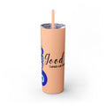 Boho Hippie Mugs for Free Spirits Skinny Tumbler with Straw, 20oz - Metamorphosis Creations