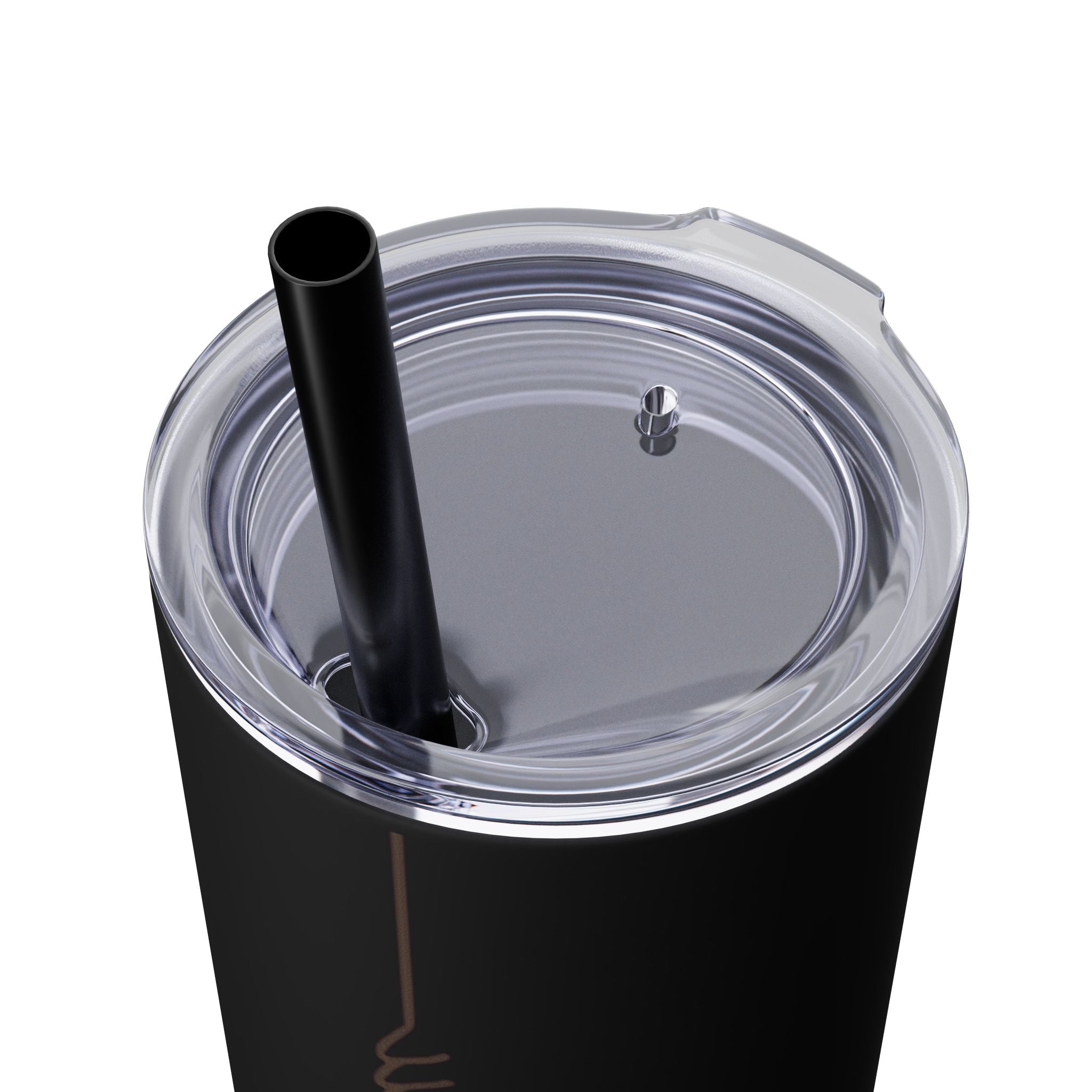 Boho Hippie Mugs for Free Spirits Skinny Tumbler with Straw, 20oz - Metamorphosis Creations