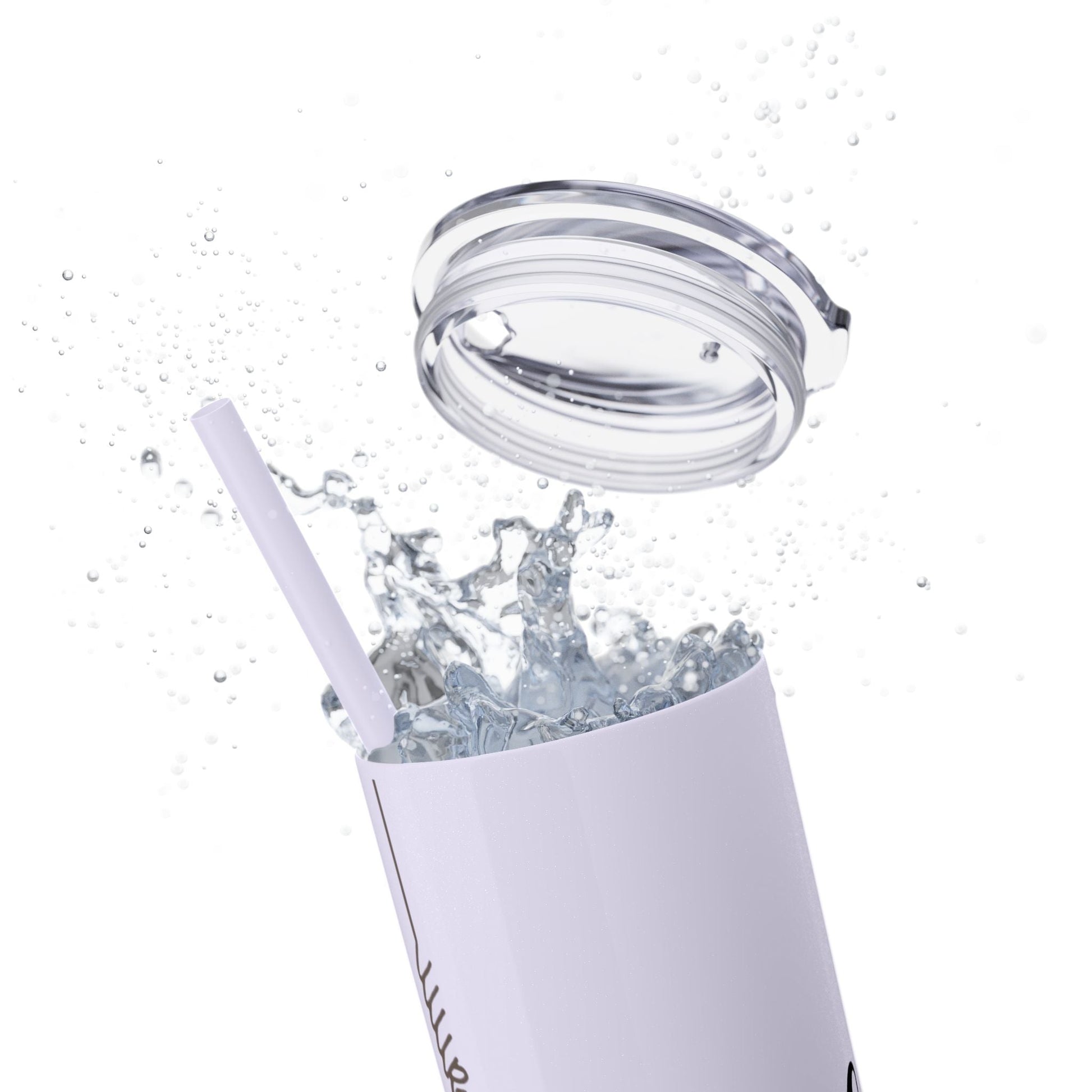 Boho Hippie Mugs for Free Spirits Skinny Tumbler with Straw, 20oz - Metamorphosis Creations