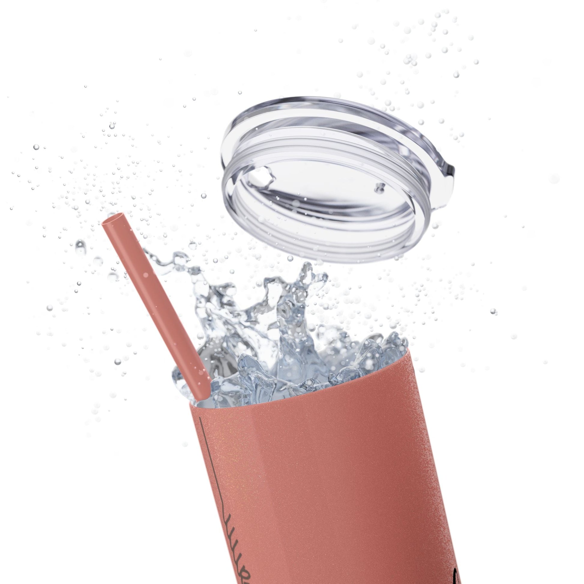 Boho Hippie Mugs for Free Spirits Skinny Tumbler with Straw, 20oz - Metamorphosis Creations