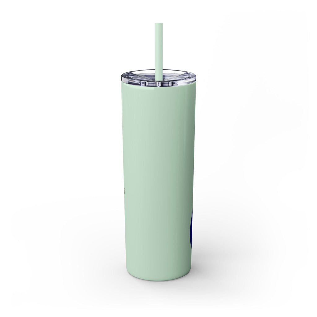 Boho Hippie Mugs for Free Spirits Skinny Tumbler with Straw, 20oz - Metamorphosis Creations