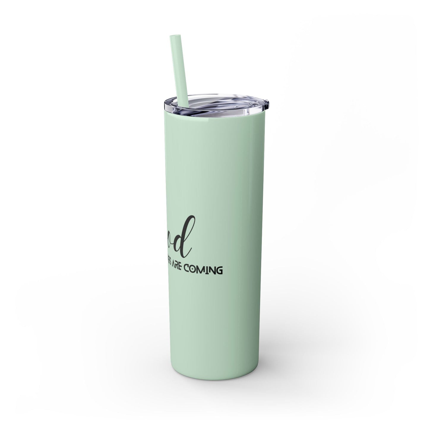 Boho Hippie Mugs for Free Spirits Skinny Tumbler with Straw, 20oz - Metamorphosis Creations
