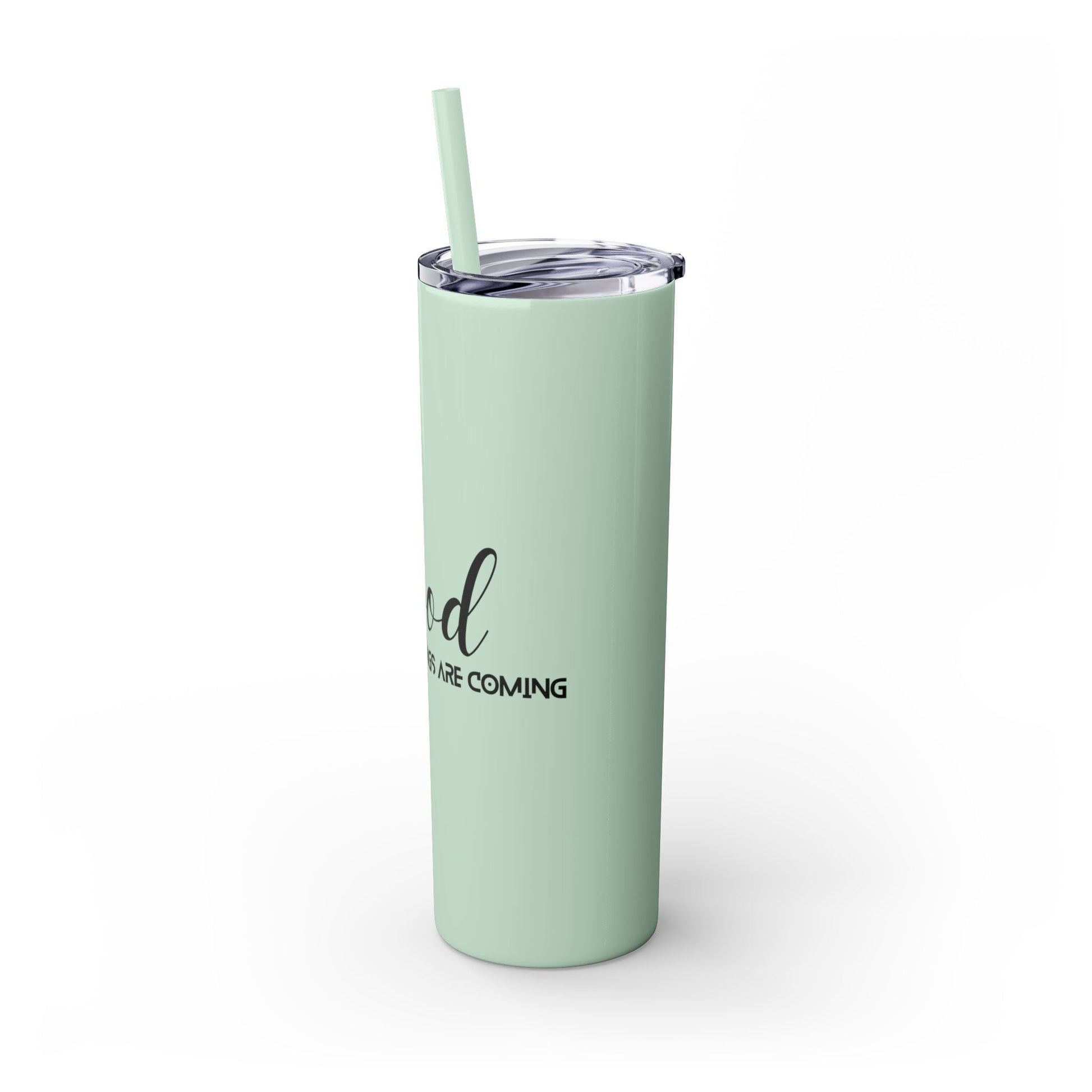 Boho Hippie Mugs for Free Spirits Skinny Tumbler with Straw, 20oz - Metamorphosis Creations