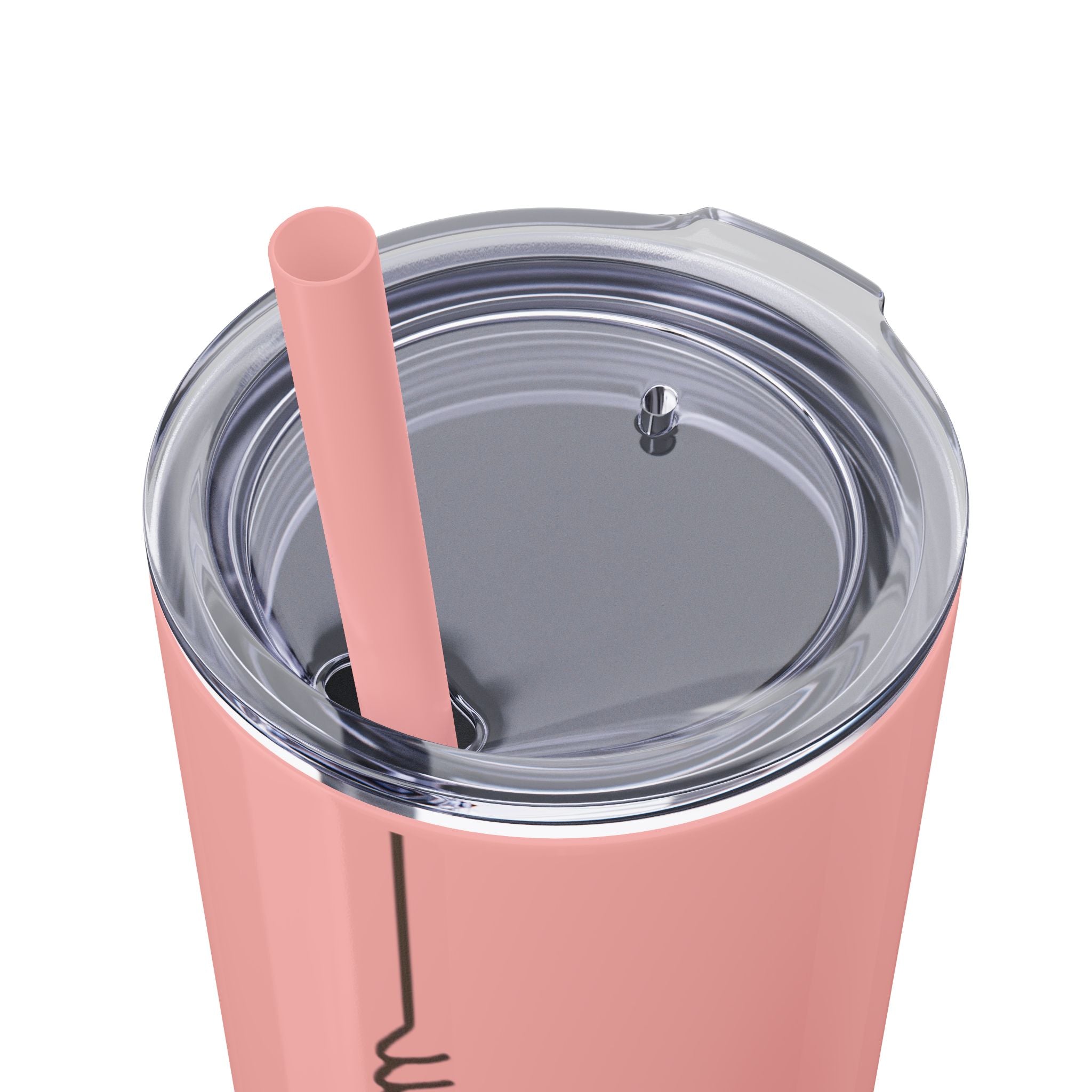 Boho Hippie Mugs for Free Spirits Skinny Tumbler with Straw, 20oz - Metamorphosis Creations