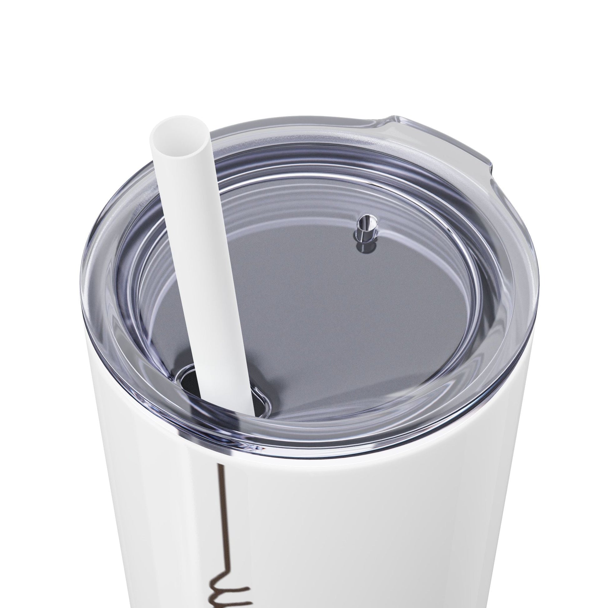 Boho Hippie Mugs for Free Spirits Skinny Tumbler with Straw, 20oz - Metamorphosis Creations