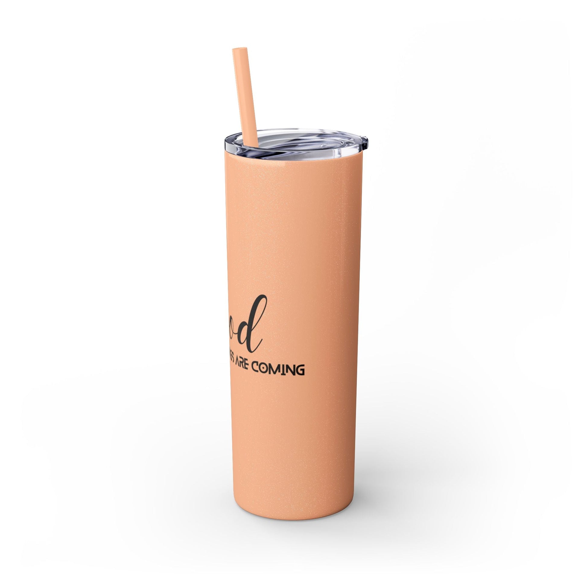 Boho Hippie Mugs for Free Spirits Skinny Tumbler with Straw, 20oz - Metamorphosis Creations