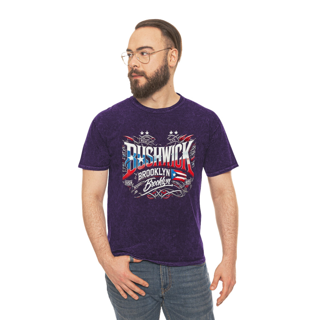 🇵🇷 Bold, Boricua, and Born to Represent Brooklyn Bushwick Vintage Tee | Unisex Mineral Wash T-Shirt, Streetwear, Graphic Tee, Urban Fashion, Casual Wear - Metamorphosis Creations