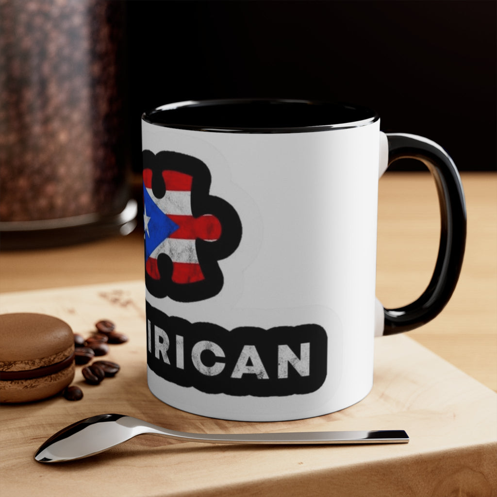 Boricua and Dominicano Caribbean Heritage Drinkware Accent Mugs - Metamorphosis Creations