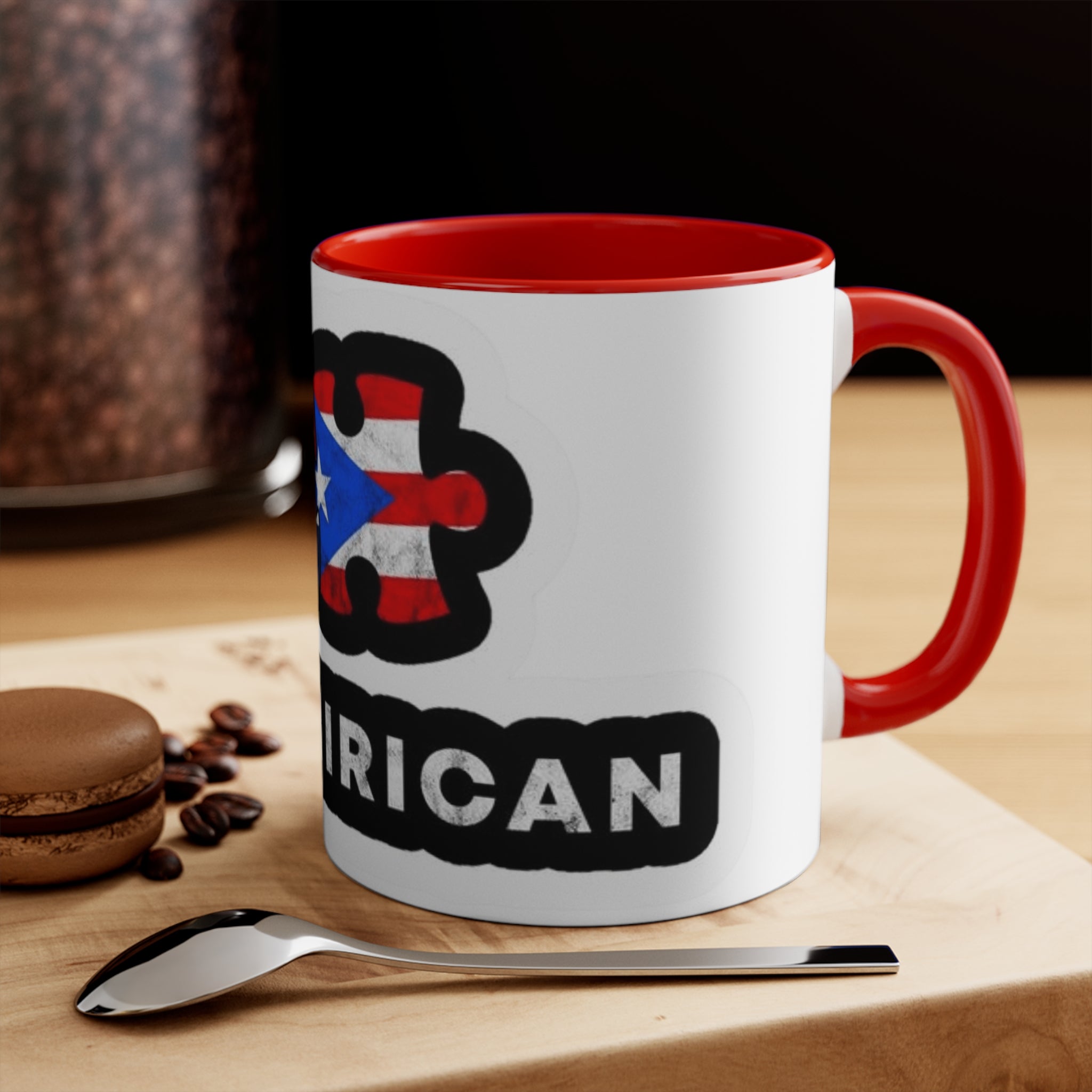Boricua and Dominicano Caribbean Heritage Drinkware Accent Mugs - Metamorphosis Creations