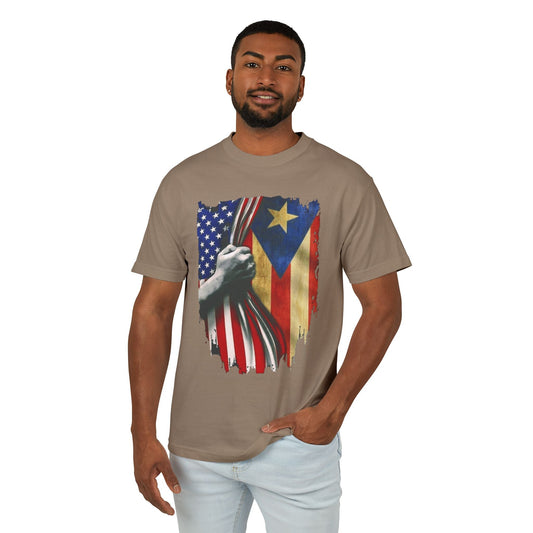 BORICUA Unity Tee – Puerto Rican Pride Unisex Cotton Shirt | Cultural Celebration Apparel - Metamorphosis Creations
