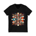 Boricua Vibes: Wear Your Puerto Rican Pride Unisex Jersey Short Sleeve V - Neck Tee - Metamorphosis Creations