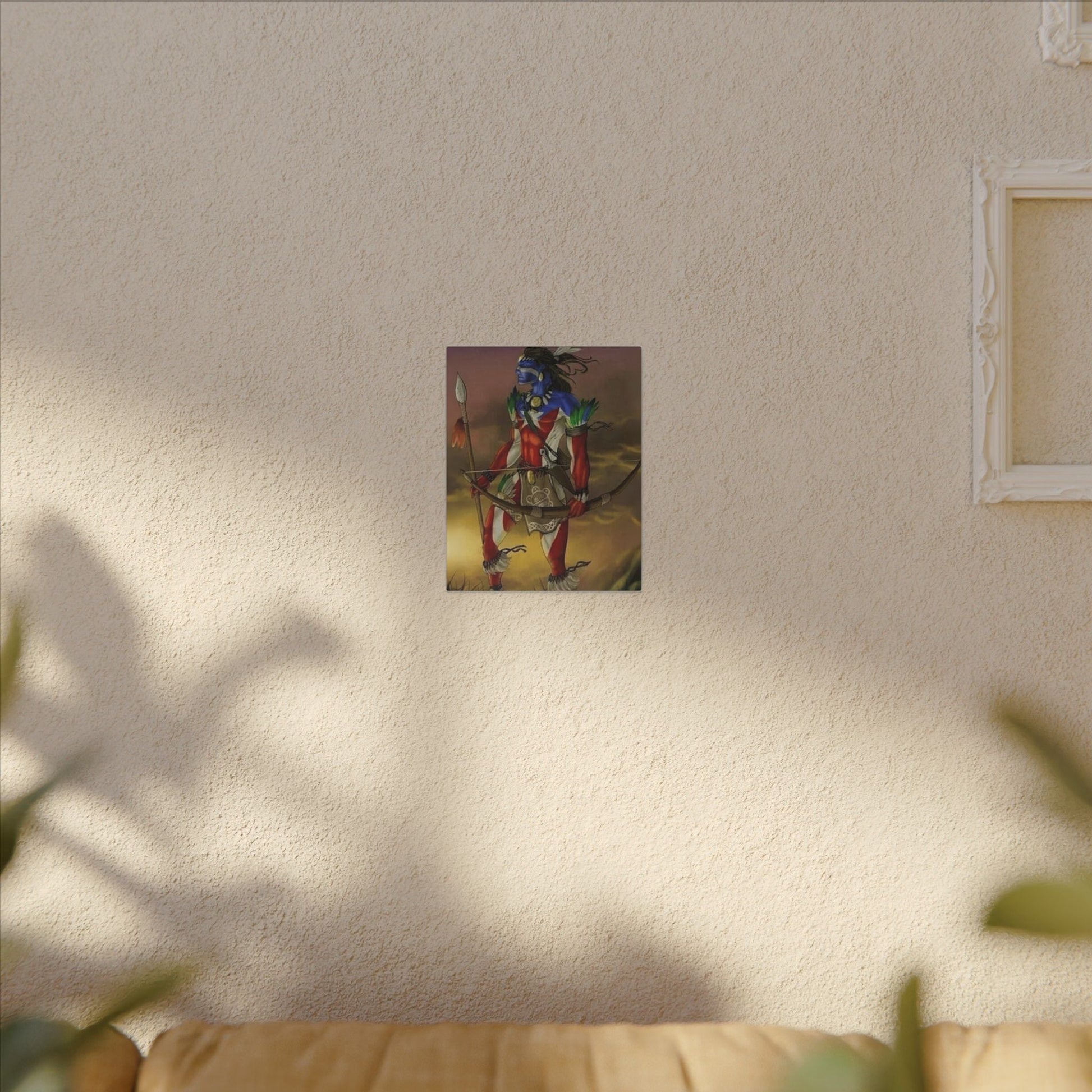 Borikén Rooted in Culture, Radiating Power Tribal Puerto Rico Warrior Canvas Art, Taino Wall Decor, Boho, Unique Gift for Collectors, Cultural Prints - Metamorphosis Creations