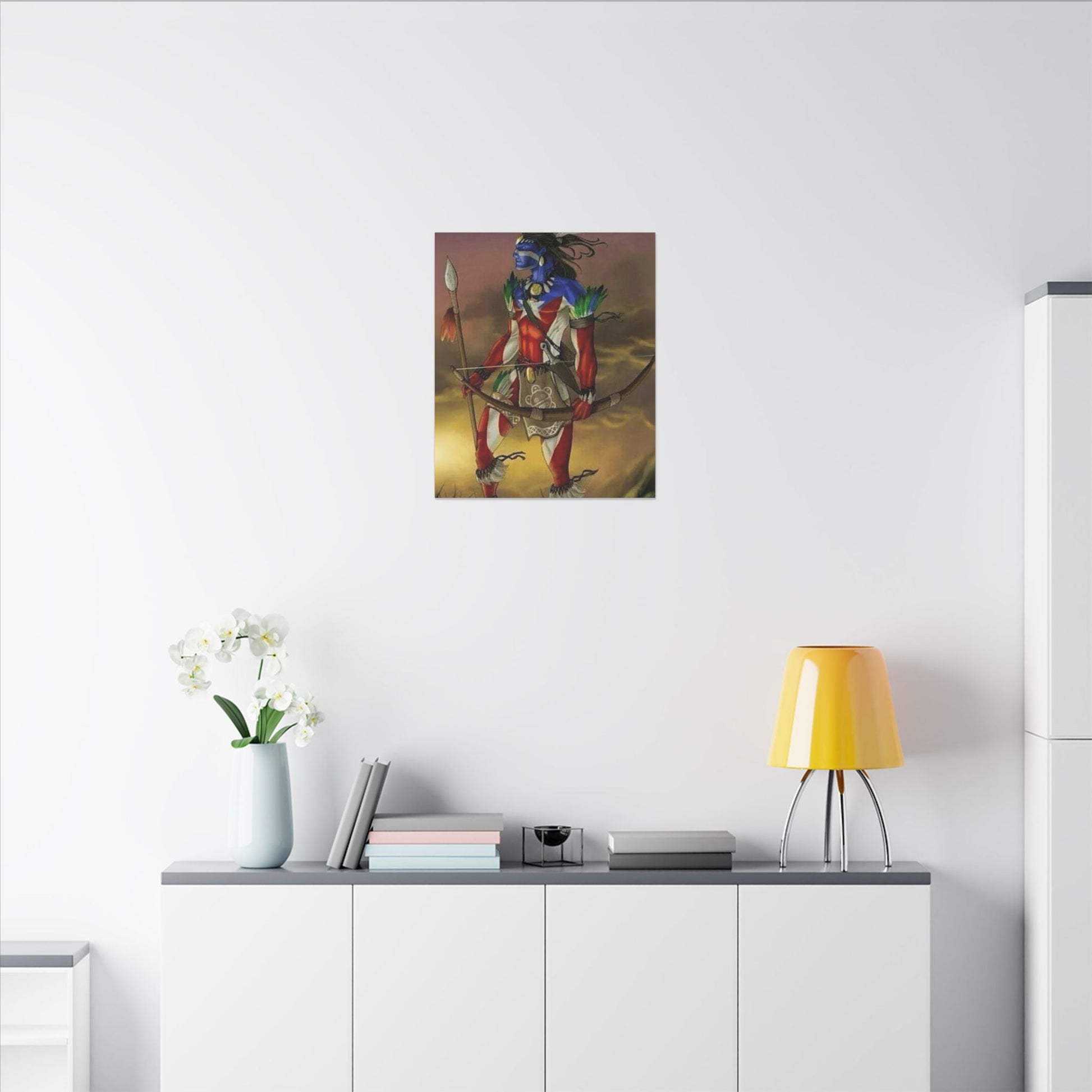 Borikén Rooted in Culture, Radiating Power Tribal Puerto Rico Warrior Canvas Art, Taino Wall Decor, Boho, Unique Gift for Collectors, Cultural Prints - Metamorphosis Creations