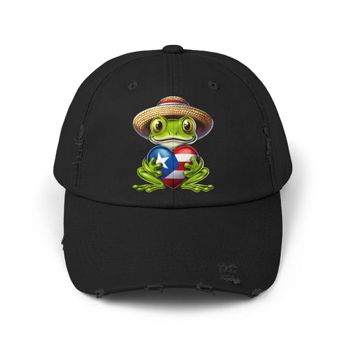 Borinquen Style: Puerto Rican Heritage Hats Unisex Distressed Cap - Metamorphosis Creations
