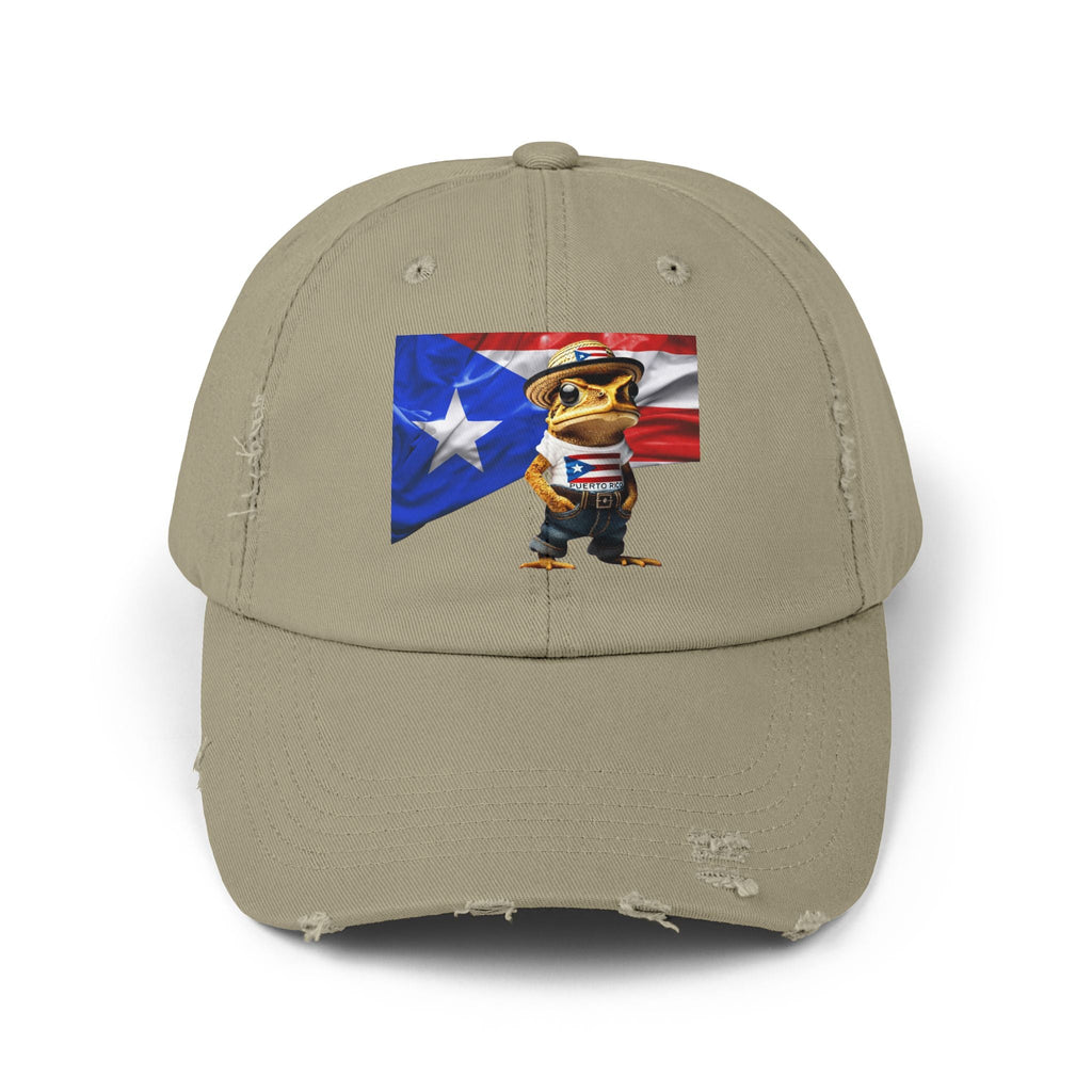 Borinquen Style: Puerto Rican Heritage Hats Unisex Distressed Cap - Metamorphosis Creations