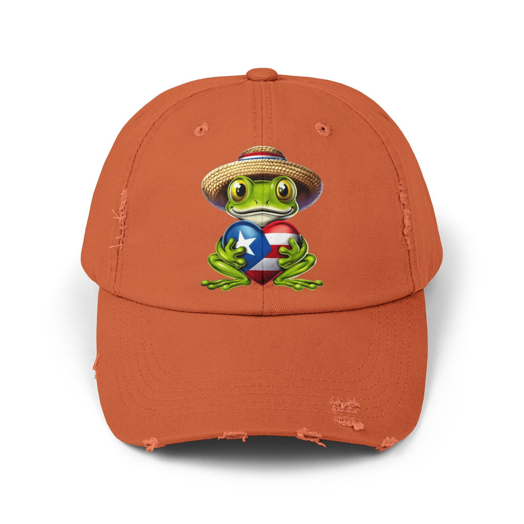 Borinquen Style: Puerto Rican Heritage Hats Unisex Distressed Cap - Metamorphosis Creations