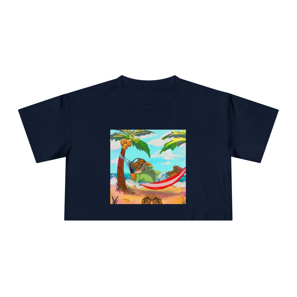Boriqua T-Shirt Tropical Paradise Crop Tee - Chill Vibes, Women's Casual Top, Summer Style, Beachwear, Vacation Shirt - Metamorphosis Creations