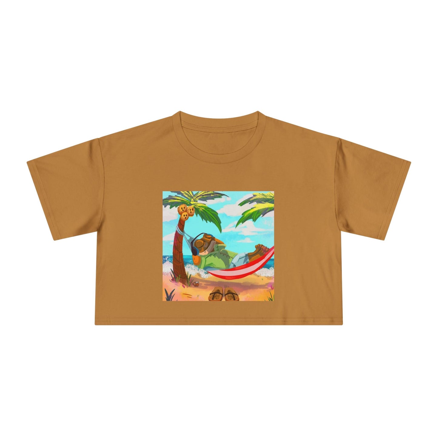 Boriqua T-Shirt Tropical Paradise Crop Tee - Chill Vibes, Women's Casual Top, Summer Style, Beachwear, Vacation Shirt - Metamorphosis Creations
