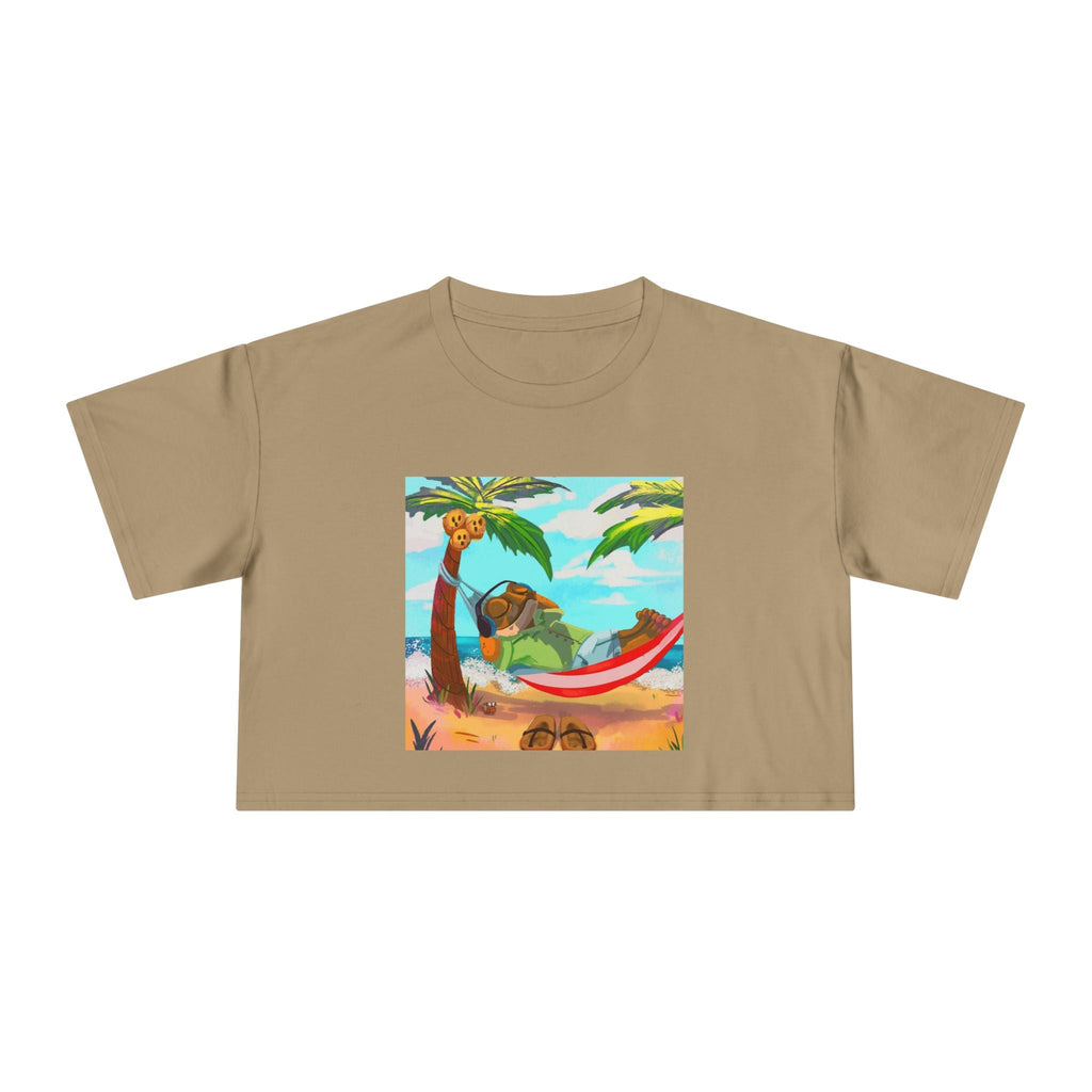 Boriqua T-Shirt Tropical Paradise Crop Tee - Chill Vibes, Women's Casual Top, Summer Style, Beachwear, Vacation Shirt - Metamorphosis Creations