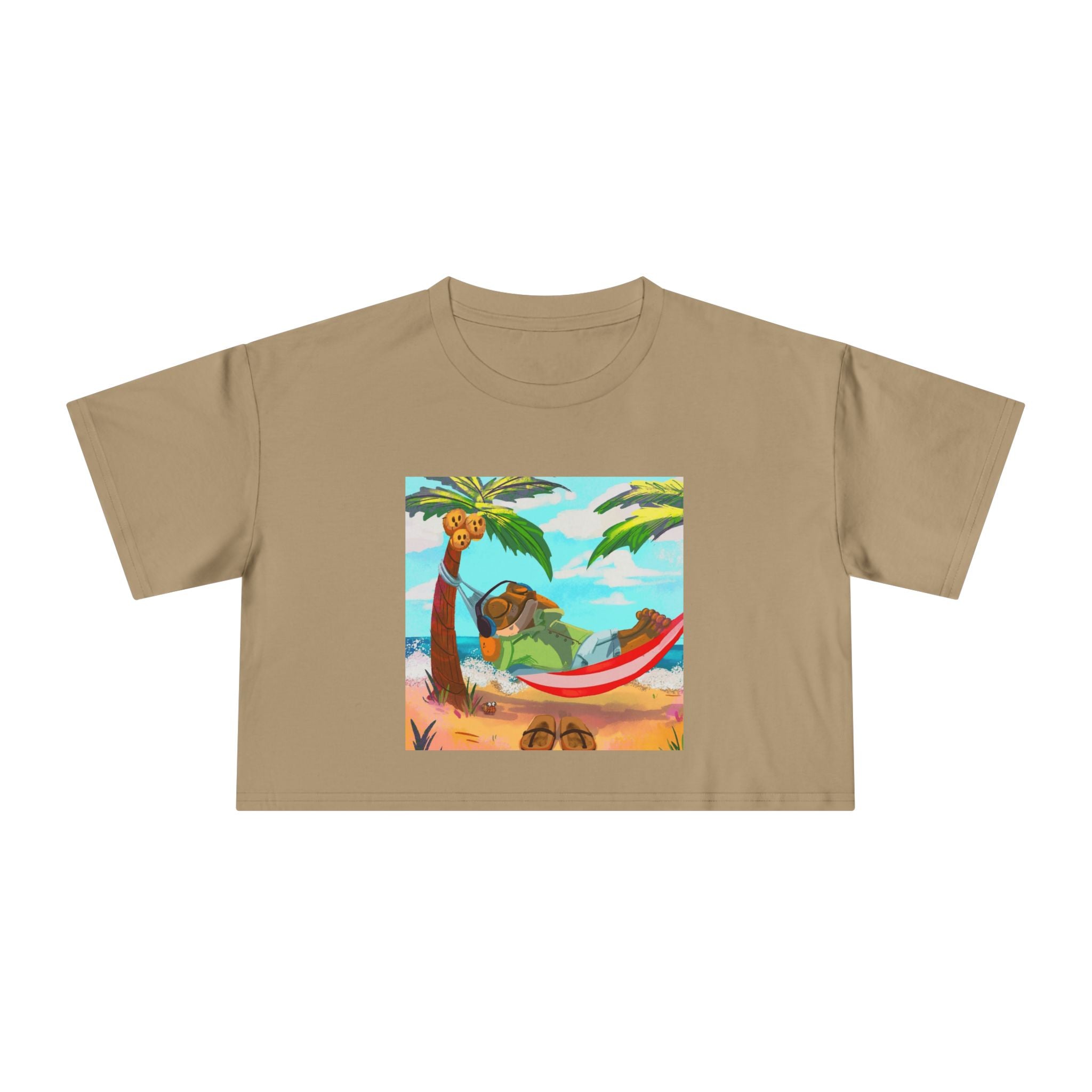 Boriqua T-Shirt Tropical Paradise Crop Tee - Chill Vibes, Women's Casual Top, Summer Style, Beachwear, Vacation Shirt - Metamorphosis Creations