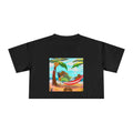 Boriqua T-Shirt Tropical Paradise Crop Tee - Chill Vibes, Women's Casual Top, Summer Style, Beachwear, Vacation Shirt - Metamorphosis Creations