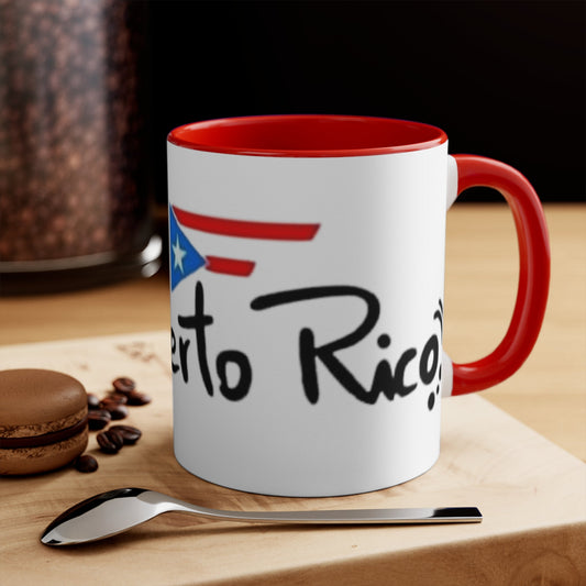 Café con Boricua: Puerto Rico - Themed Mugs & Cups Puerto Rican Flag Mug Accent Mugs - Metamorphosis Creations