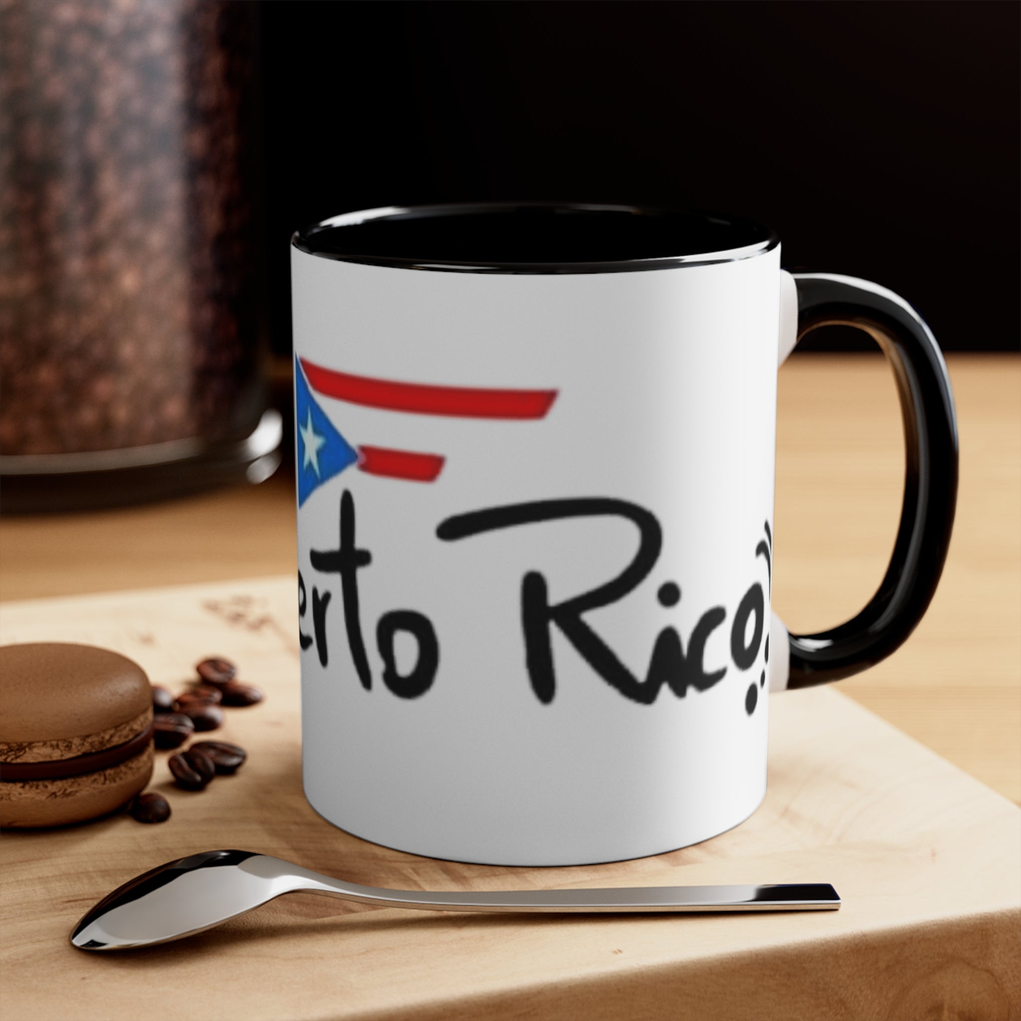 Café con Boricua: Puerto Rico - Themed Mugs & Cups Puerto Rican Flag Mug Accent Mugs - Metamorphosis Creations