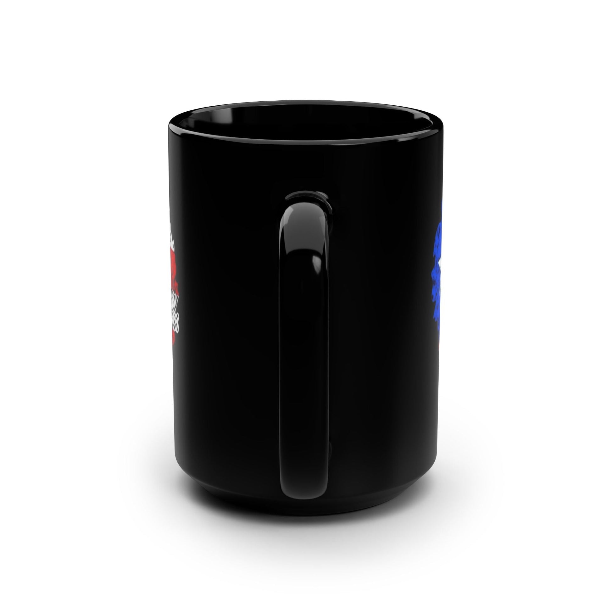 Café con Leche Boricua Puerto Rico Themed Mugs & Cups Black Mug, 15oz - Metamorphosis Creations