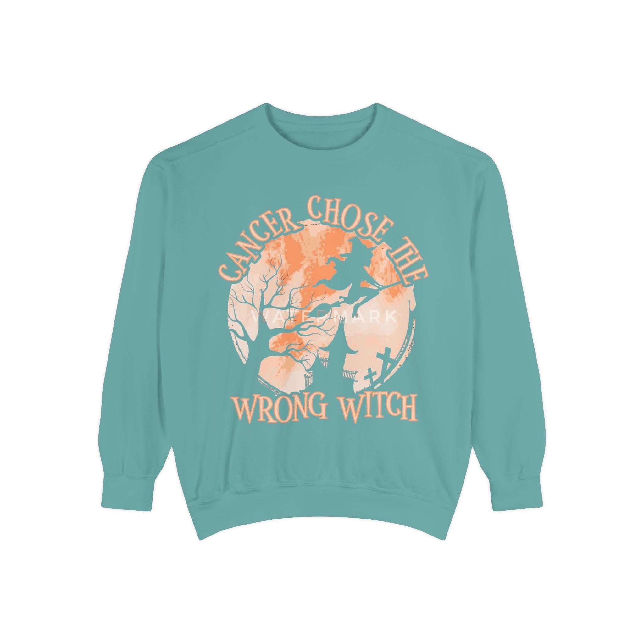 Cancer Chose the Wrong Witch Sweatshirt, Unisex Cozy Crewneck, Gift for Astrology Lovers, Witchy Style Apparel, Spiritual Gift - Metamorphosis Creations