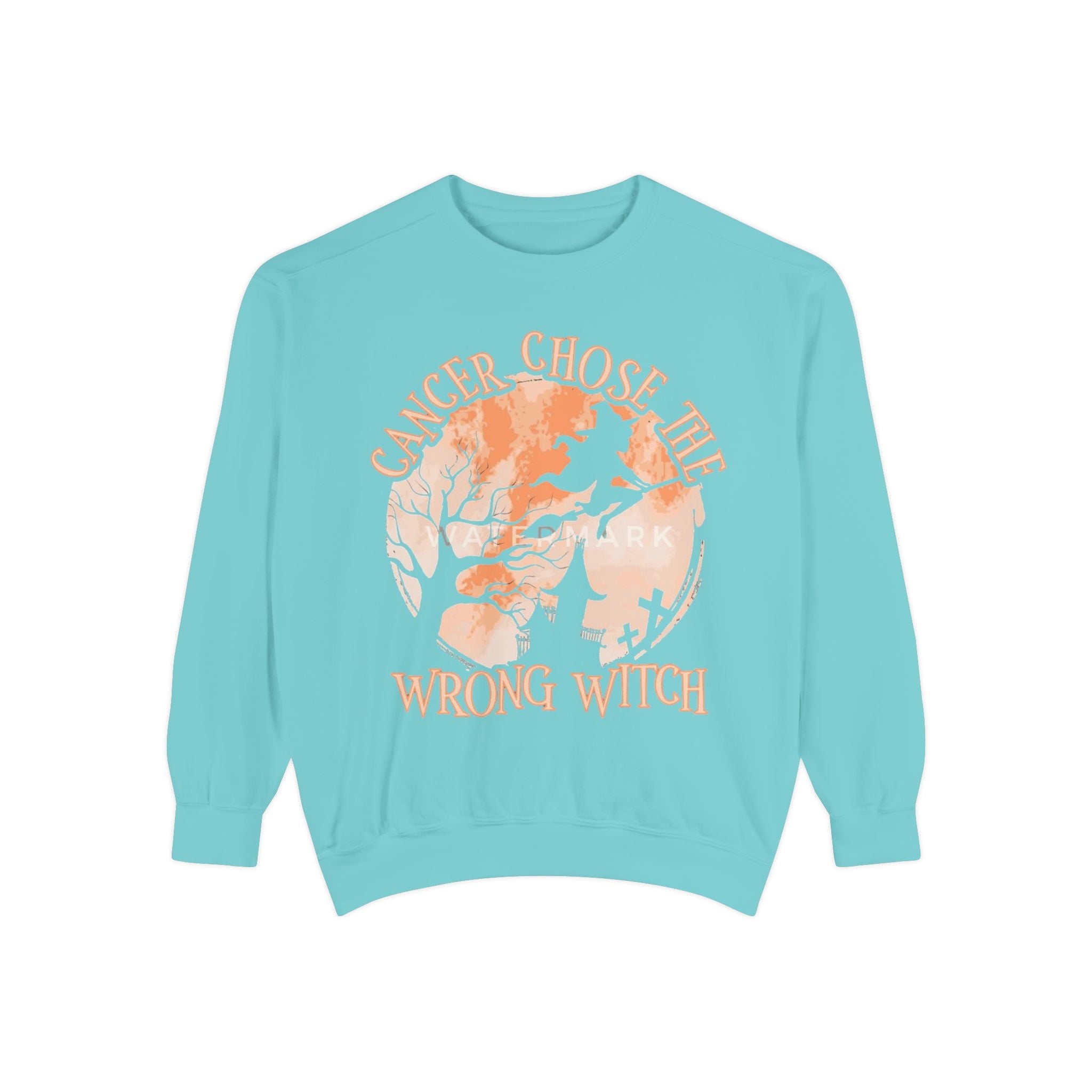 Cancer Chose the Wrong Witch Sweatshirt, Unisex Cozy Crewneck, Gift for Astrology Lovers, Witchy Style Apparel, Spiritual Gift - Metamorphosis Creations