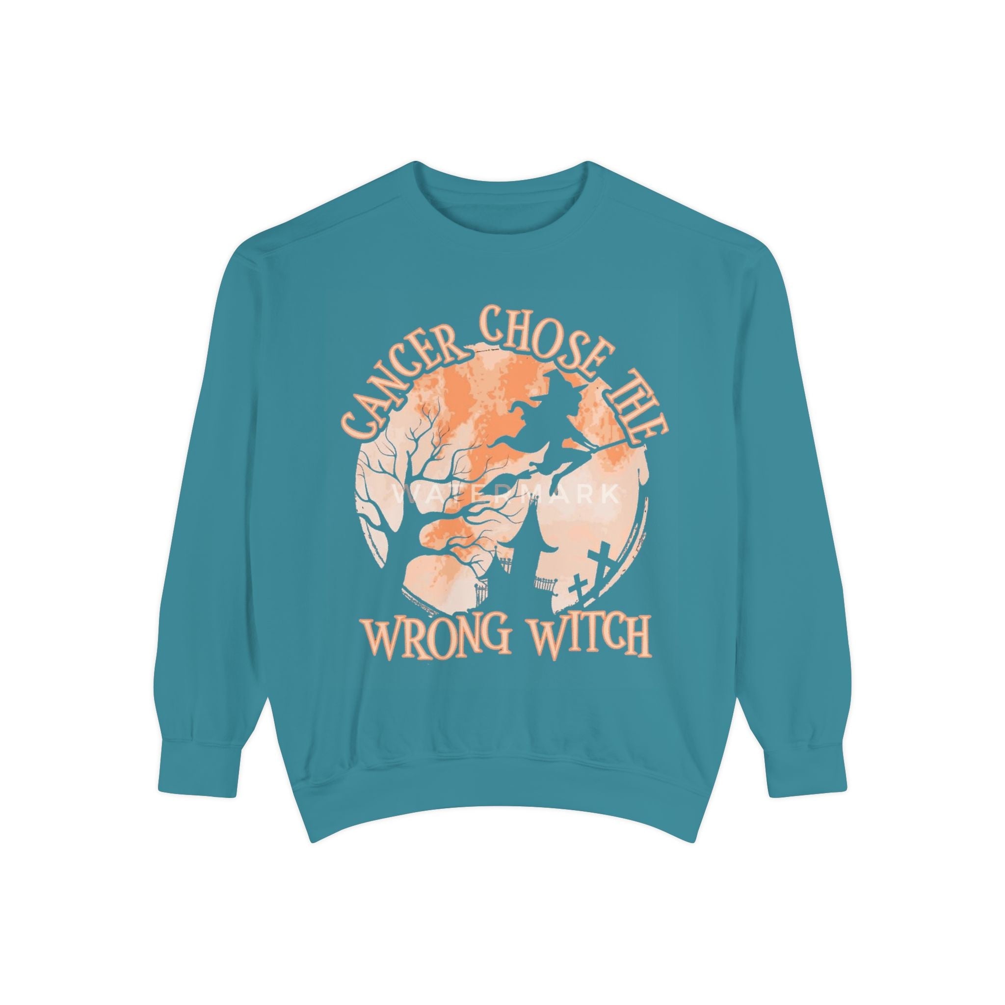 Cancer Chose the Wrong Witch Sweatshirt, Unisex Cozy Crewneck, Gift for Astrology Lovers, Witchy Style Apparel, Spiritual Gift - Metamorphosis Creations
