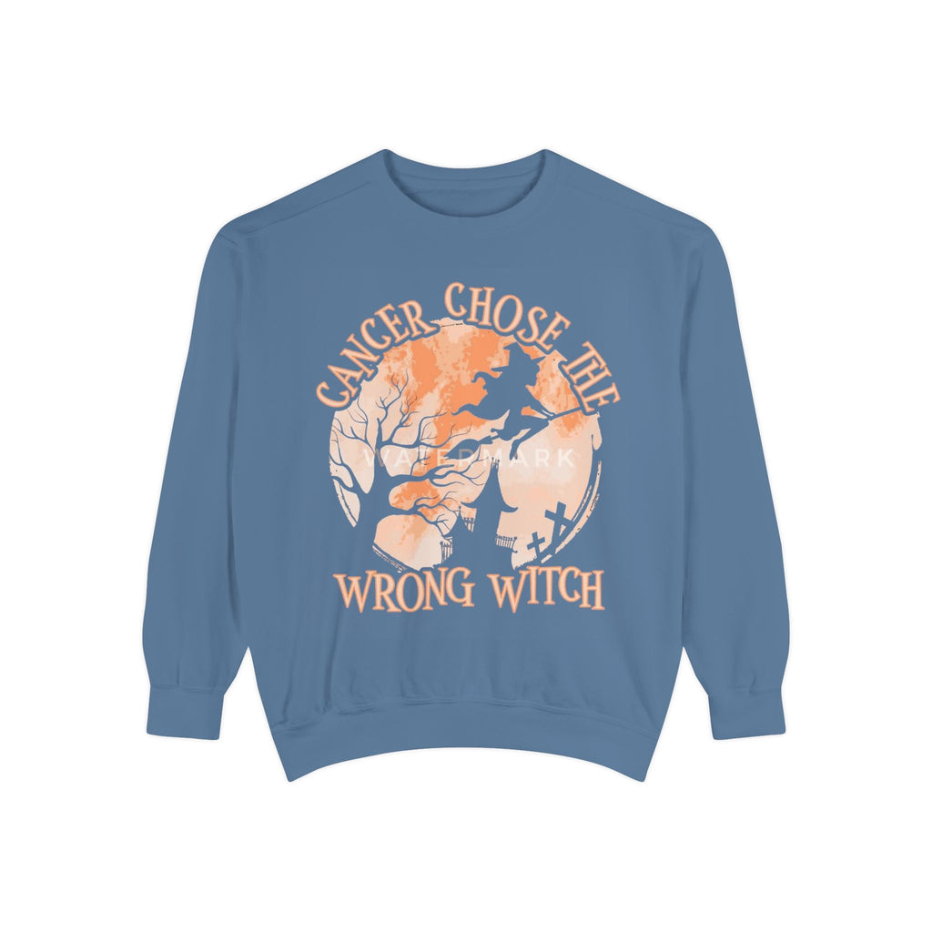 Cancer Chose the Wrong Witch Sweatshirt, Unisex Cozy Crewneck, Gift for Astrology Lovers, Witchy Style Apparel, Spiritual Gift - Metamorphosis Creations