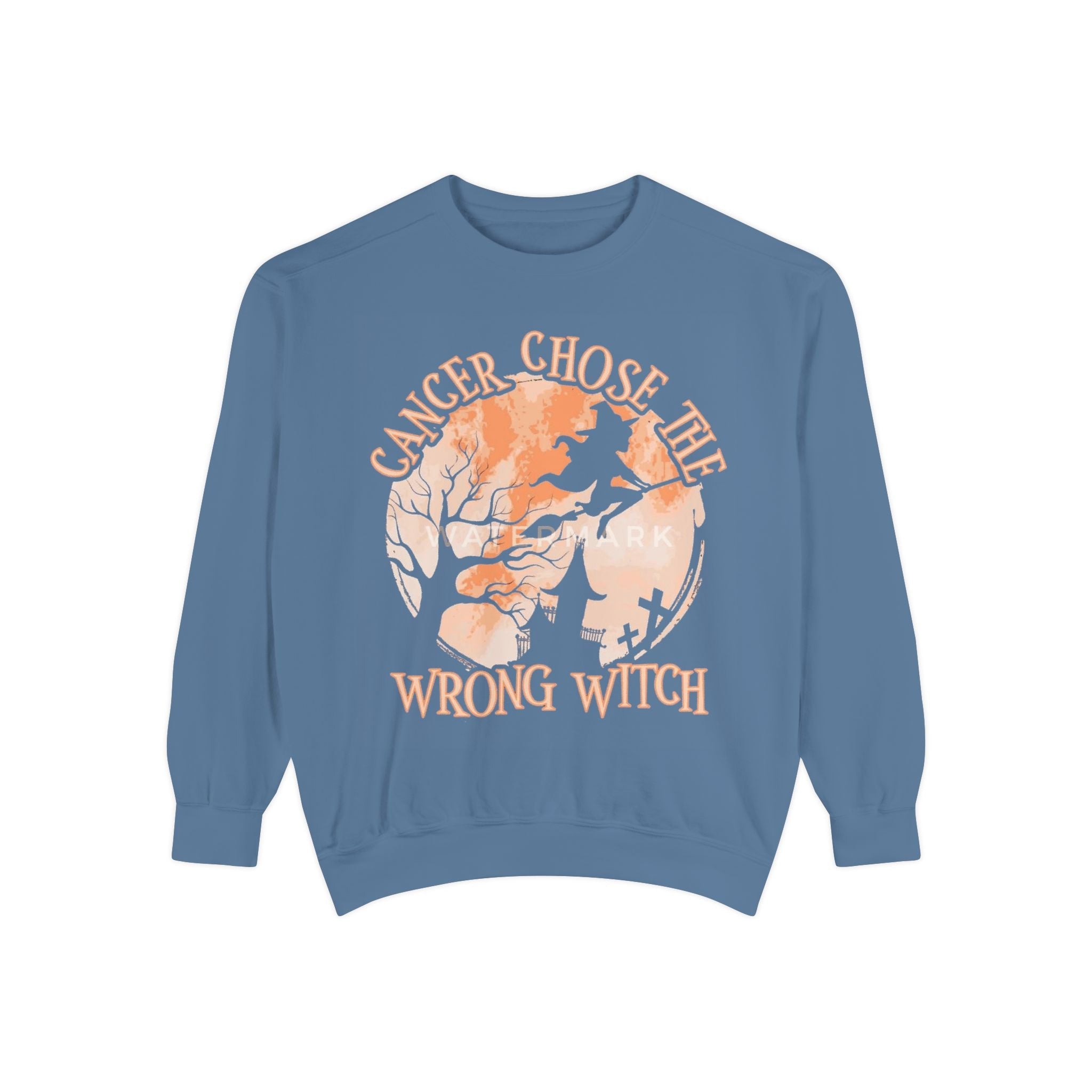 Cancer Chose the Wrong Witch Sweatshirt, Unisex Cozy Crewneck, Gift for Astrology Lovers, Witchy Style Apparel, Spiritual Gift - Metamorphosis Creations
