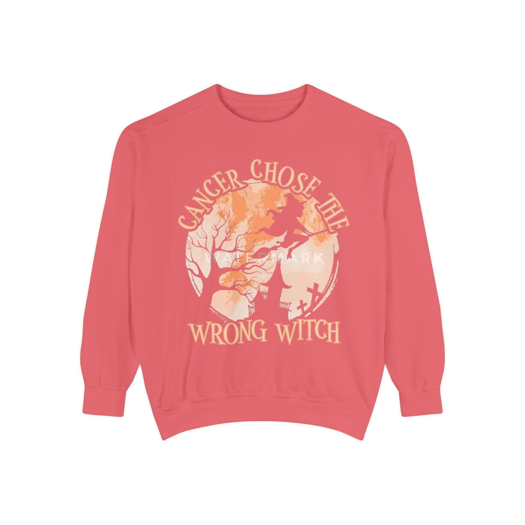 Cancer Chose the Wrong Witch Sweatshirt, Unisex Cozy Crewneck, Gift for Astrology Lovers, Witchy Style Apparel, Spiritual Gift - Metamorphosis Creations