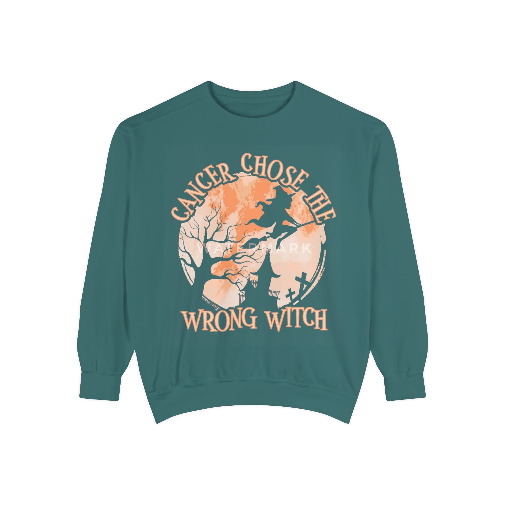 Cancer Chose the Wrong Witch Sweatshirt, Unisex Cozy Crewneck, Gift for Astrology Lovers, Witchy Style Apparel, Spiritual Gift - Metamorphosis Creations