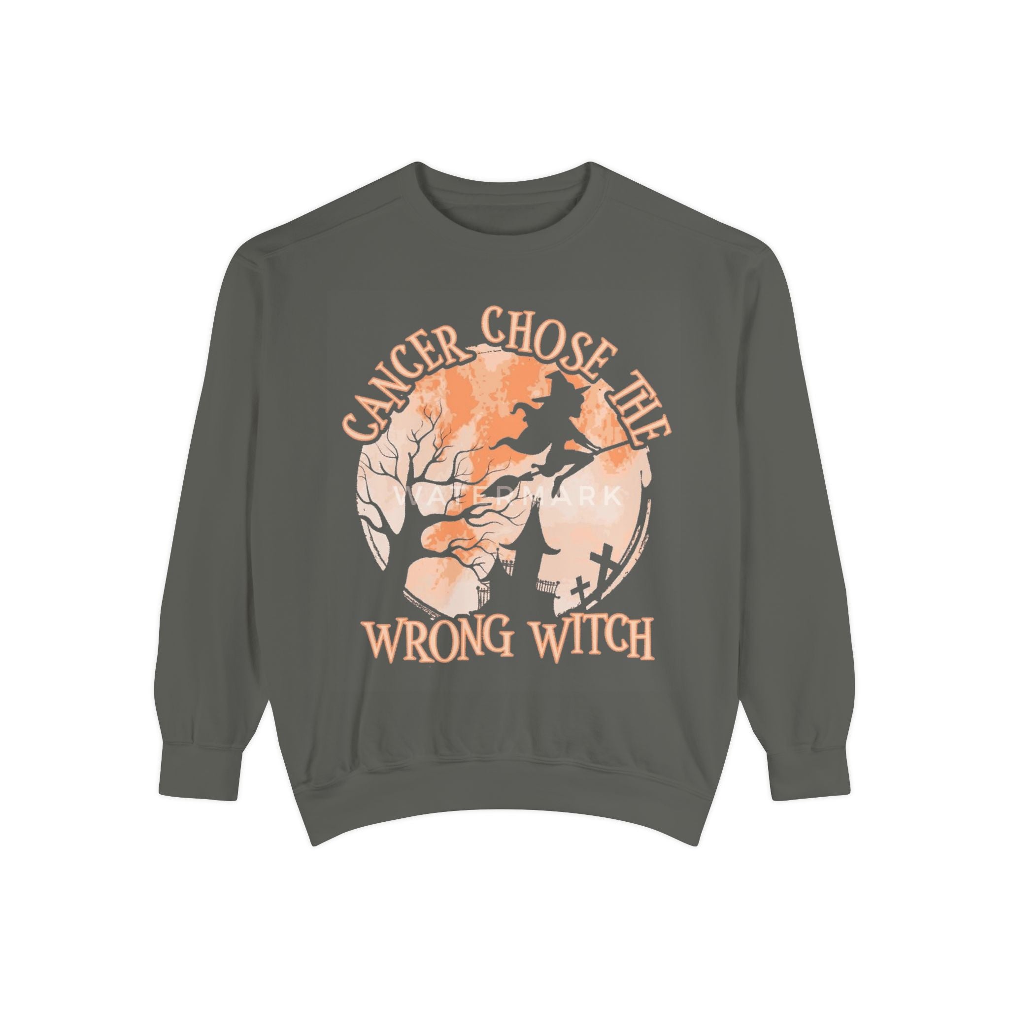 Cancer Chose the Wrong Witch Sweatshirt, Unisex Cozy Crewneck, Gift for Astrology Lovers, Witchy Style Apparel, Spiritual Gift - Metamorphosis Creations