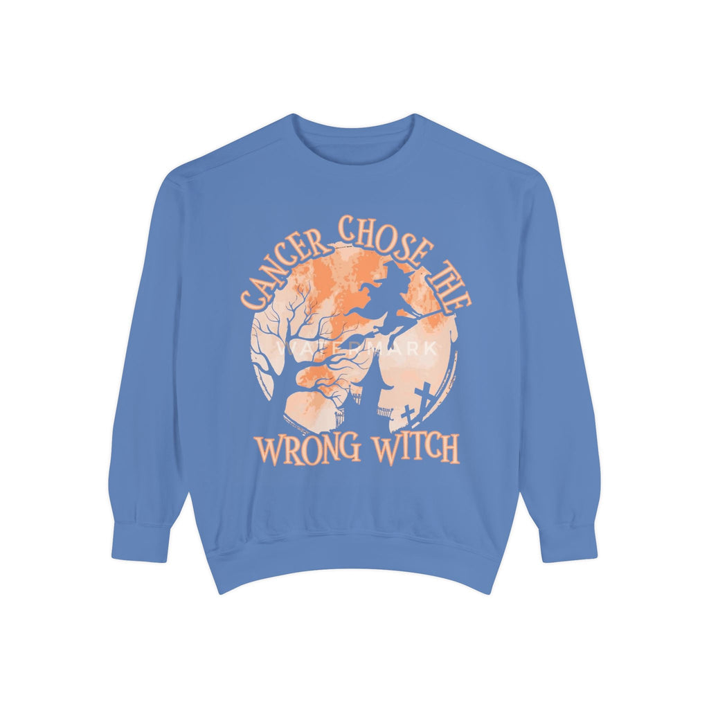 Cancer Chose the Wrong Witch Sweatshirt, Unisex Cozy Crewneck, Gift for Astrology Lovers, Witchy Style Apparel, Spiritual Gift - Metamorphosis Creations