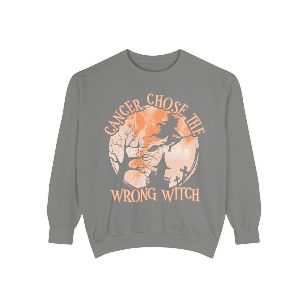 Cancer Chose the Wrong Witch Sweatshirt, Unisex Cozy Crewneck, Gift for Astrology Lovers, Witchy Style Apparel, Spiritual Gift - Metamorphosis Creations