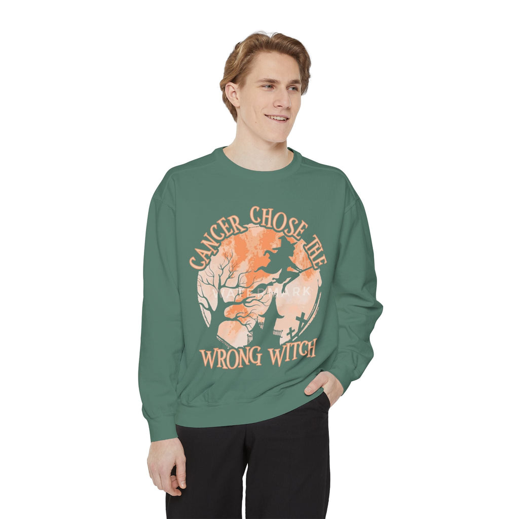Cancer Chose the Wrong Witch Sweatshirt, Unisex Cozy Crewneck, Gift for Astrology Lovers, Witchy Style Apparel, Spiritual Gift - Metamorphosis Creations