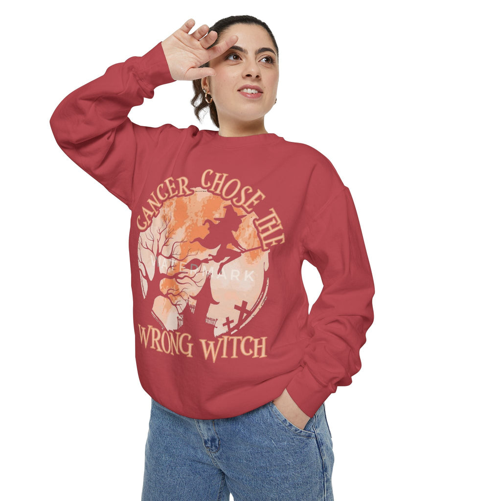 Cancer Chose the Wrong Witch Sweatshirt, Unisex Cozy Crewneck, Gift for Astrology Lovers, Witchy Style Apparel, Spiritual Gift - Metamorphosis Creations