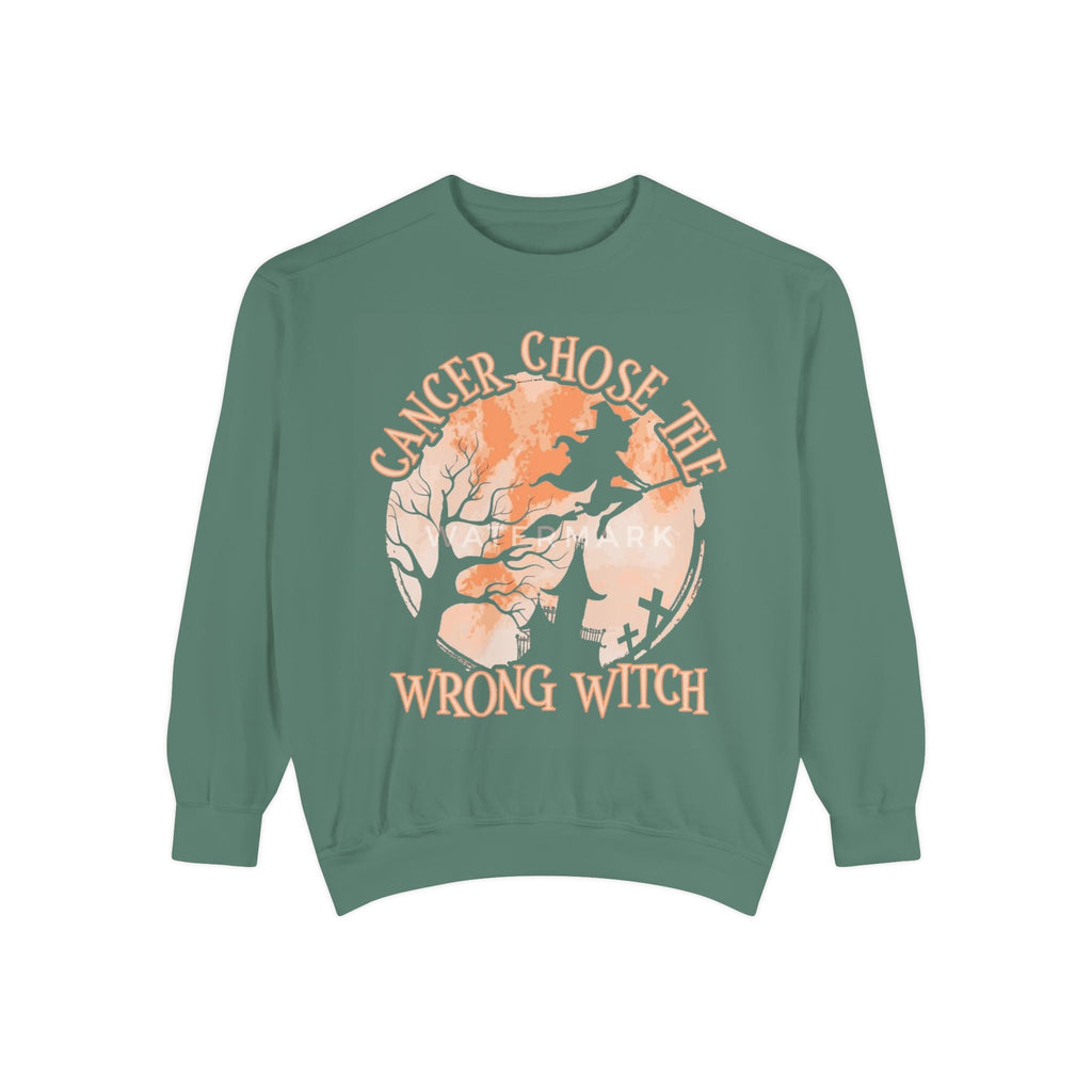 Cancer Chose the Wrong Witch Sweatshirt, Unisex Cozy Crewneck, Gift for Astrology Lovers, Witchy Style Apparel, Spiritual Gift - Metamorphosis Creations