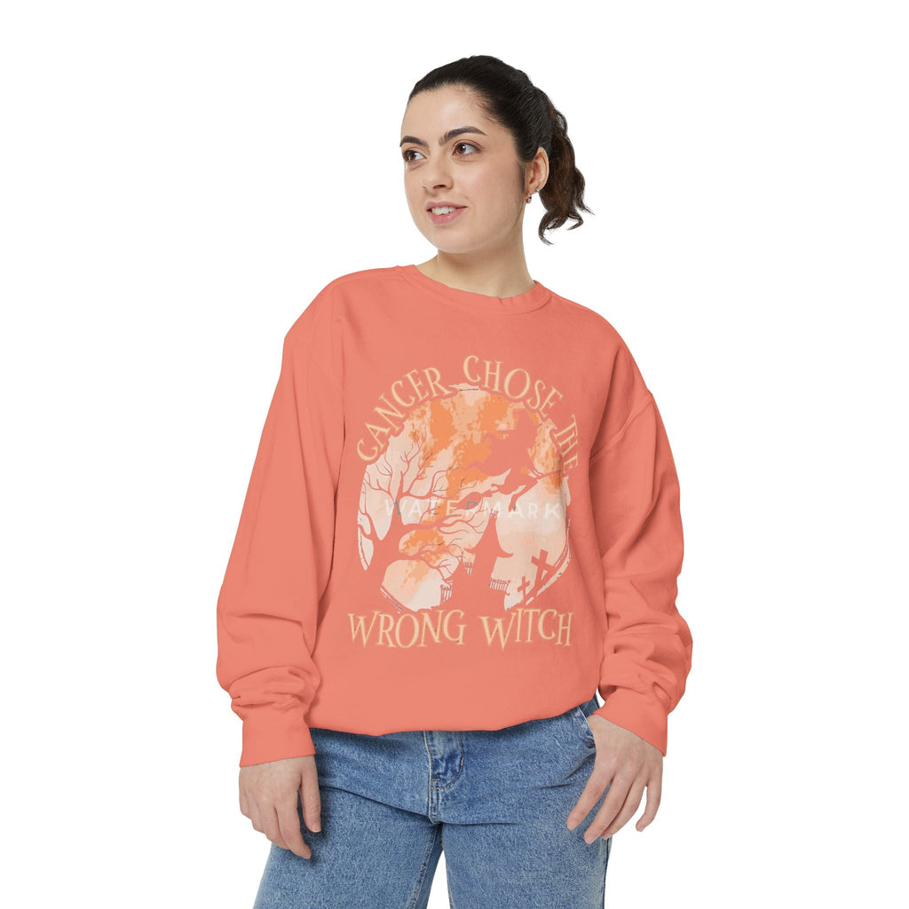 Cancer Chose the Wrong Witch Sweatshirt, Unisex Cozy Crewneck, Gift for Astrology Lovers, Witchy Style Apparel, Spiritual Gift - Metamorphosis Creations