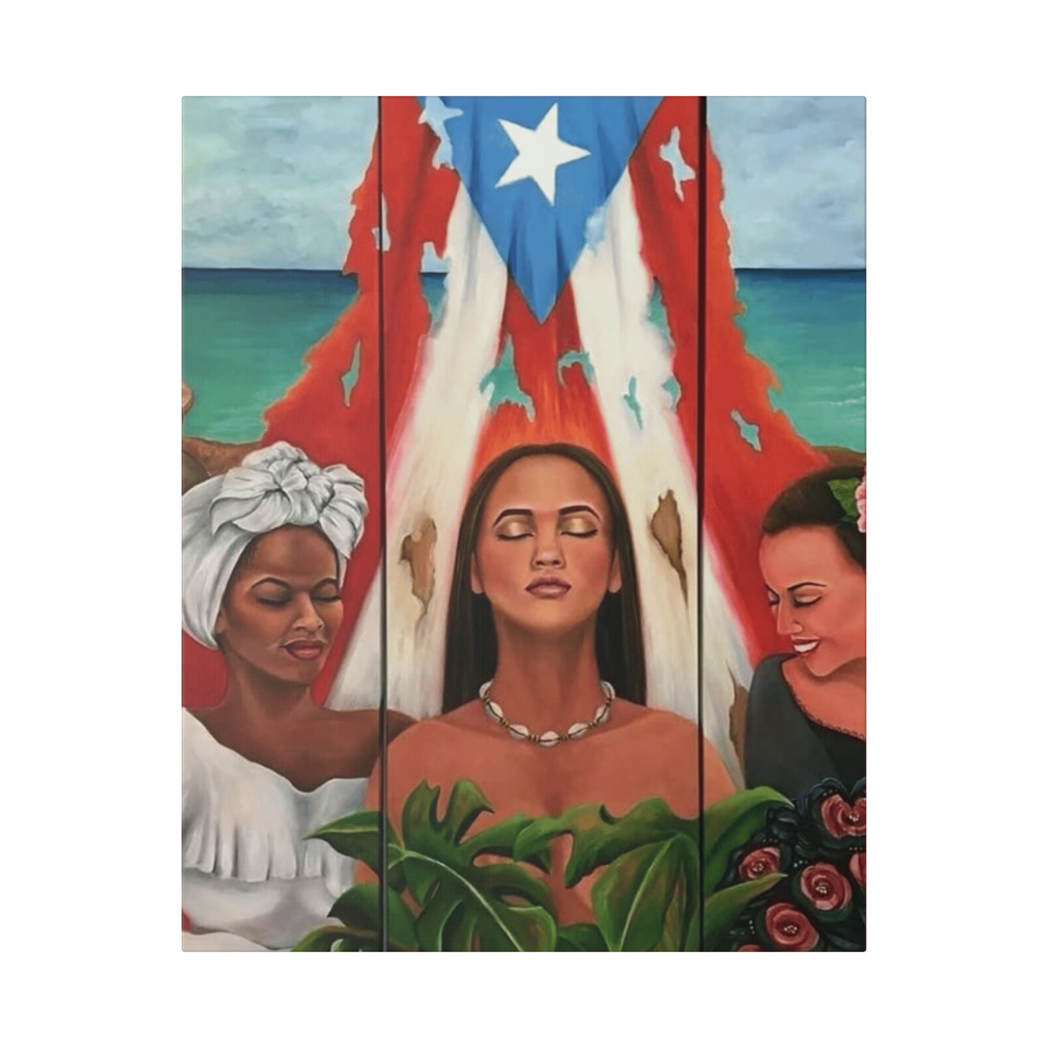Capturing the Heart and Soul of Puerto Rican Art, Ethnic Canvas Print, Gift for Art Lovers, Beach - Themed Artwork - Metamorphosis Creations