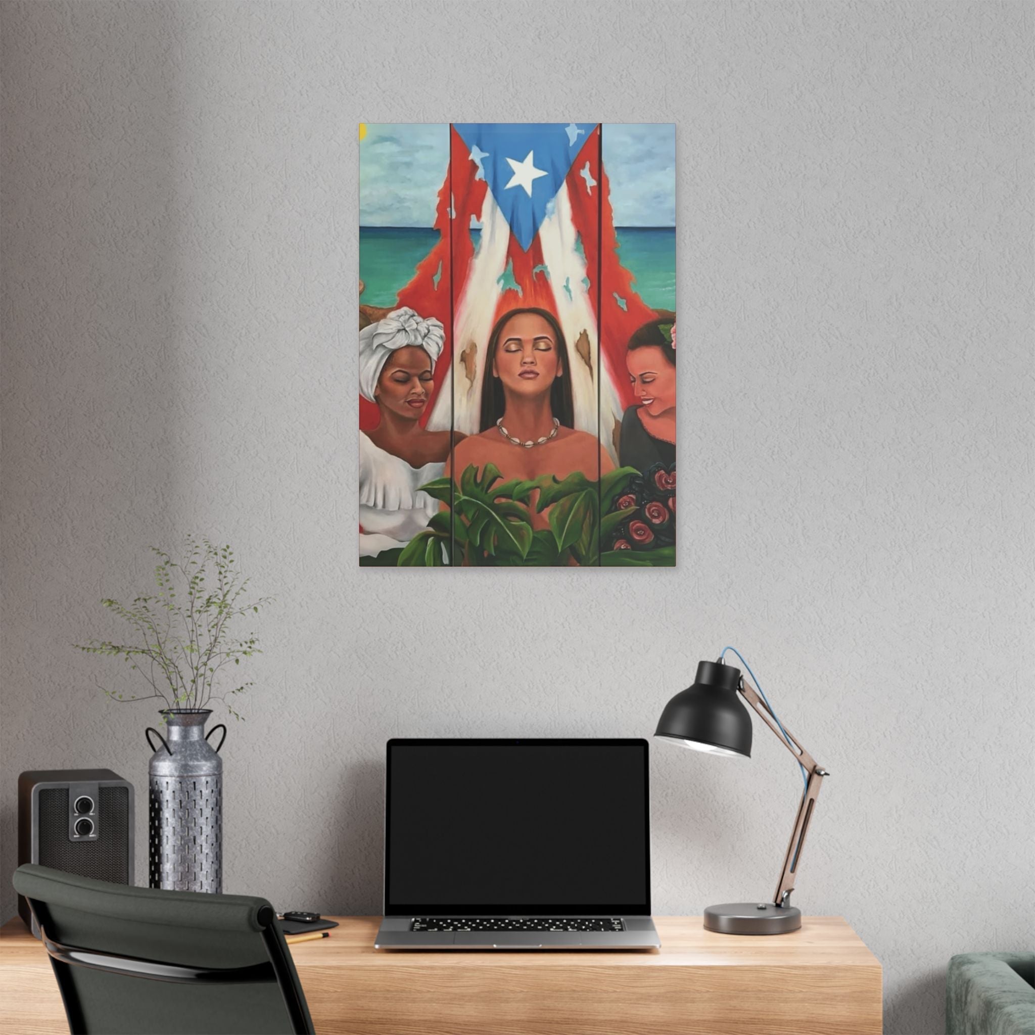 Capturing the Heart and Soul of Puerto Rican Art, Ethnic Canvas Print, Gift for Art Lovers, Beach - Themed Artwork - Metamorphosis Creations