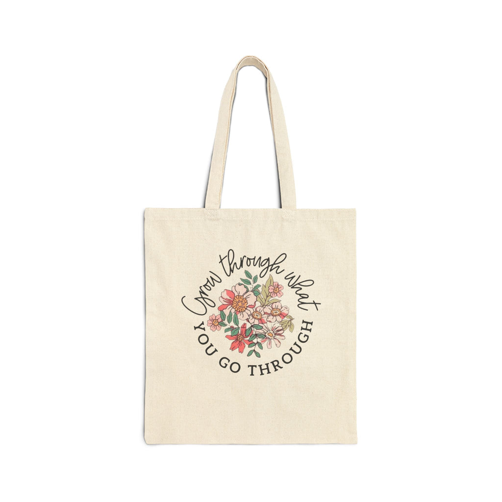 Carry Positivity Everywhere You Go Floral Inspirational Tote Bag - Perfect for Shopping, Beach Days, Gifts, Eco - Friendly, Motivational Quote - Metamorphosis Creations