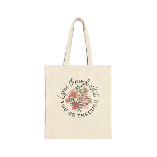 Carry Positivity Everywhere You Go Floral Inspirational Tote Bag - Perfect for Shopping, Beach Days, Gifts, Eco - Friendly, Motivational Quote - Metamorphosis Creations