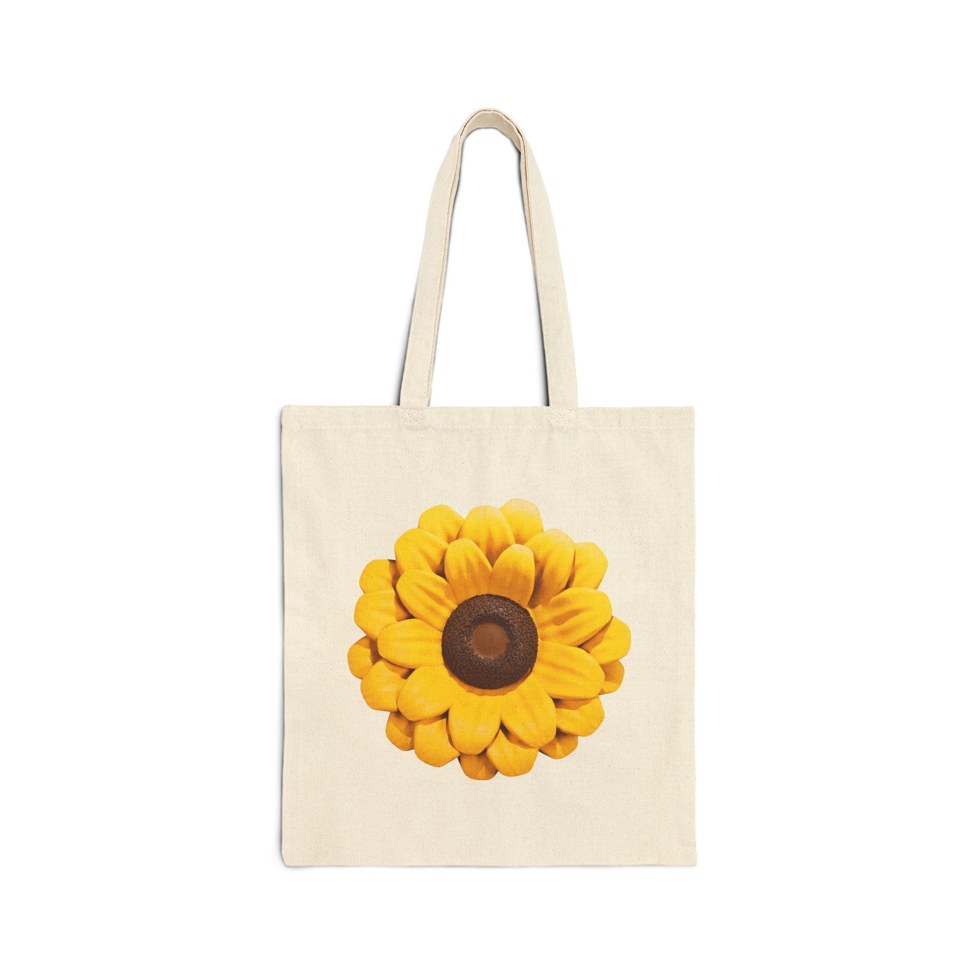Carry Positivity Everywhere You Go Sunflower Cotton Canvas Tote Bag, Eco - Friendly Shopping Bag, Floral Grocery Tote, Gift for Her, Beach Bag, Reusable Tote - Metamorphosis Creations