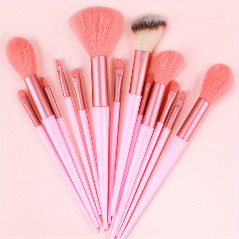 15Pcs Makeup Brush Set Soft Fluffy Professional Cosmetic Foundation Powder Eyeshadow Kabuki Blending Make Up Brush Beauty Tool Ideal For Makeup Beginner And Artist