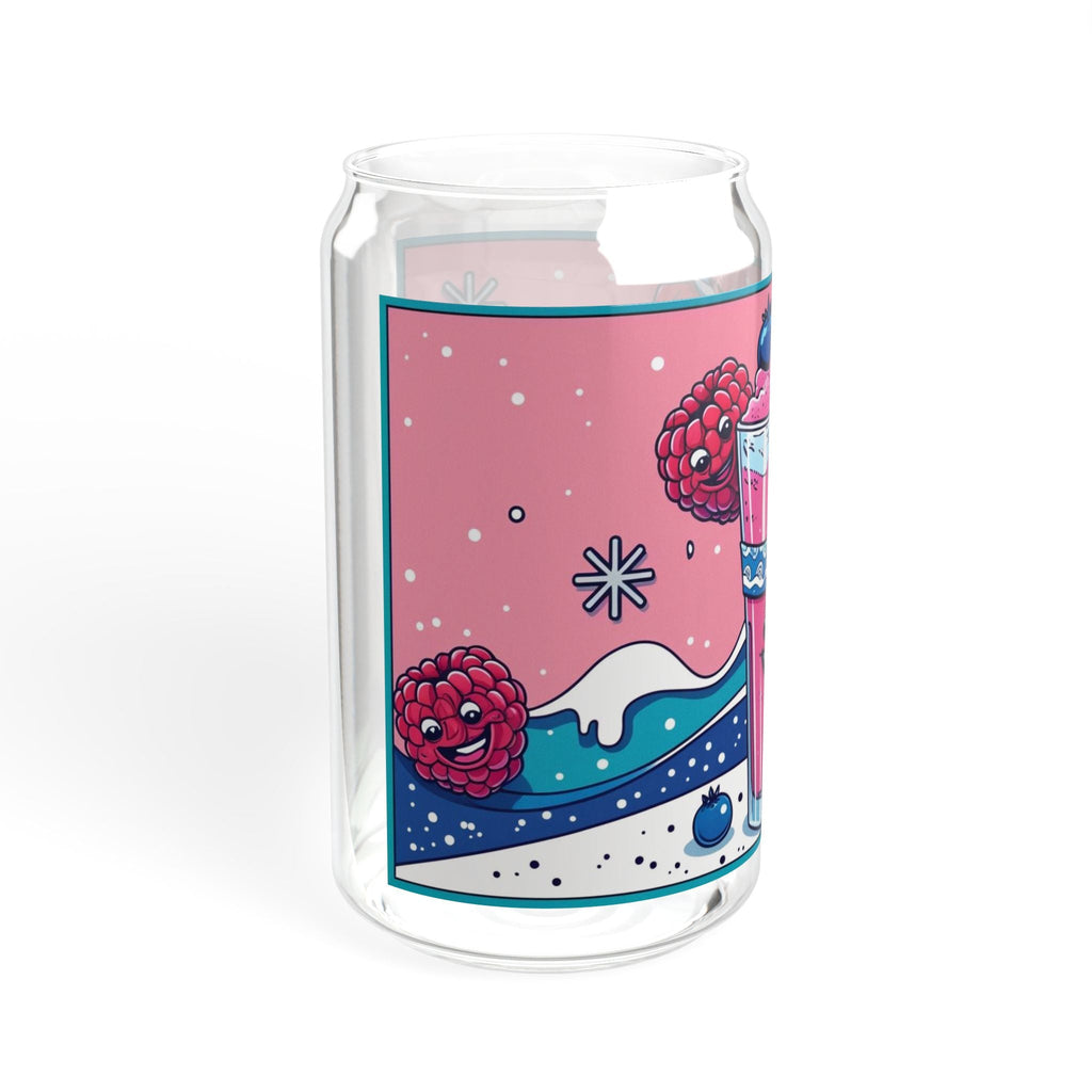 Christmas Cheerful Sipper Glass, 16oz - Fun Drinkware for Parties, Summer BBQs, Kids' Birthdays, or Casual Sips - Metamorphosis Creations